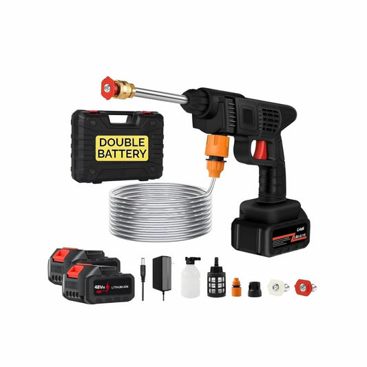 Cordless Pressure Washer – High Pressure Portable Car Wash Gun (Double Battery)