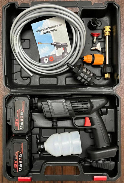 Cordless Pressure Washer – High Pressure Portable Car Wash Gun (Double Battery)